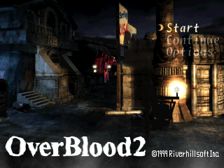 OverBlood 2 title screen for Playstation
